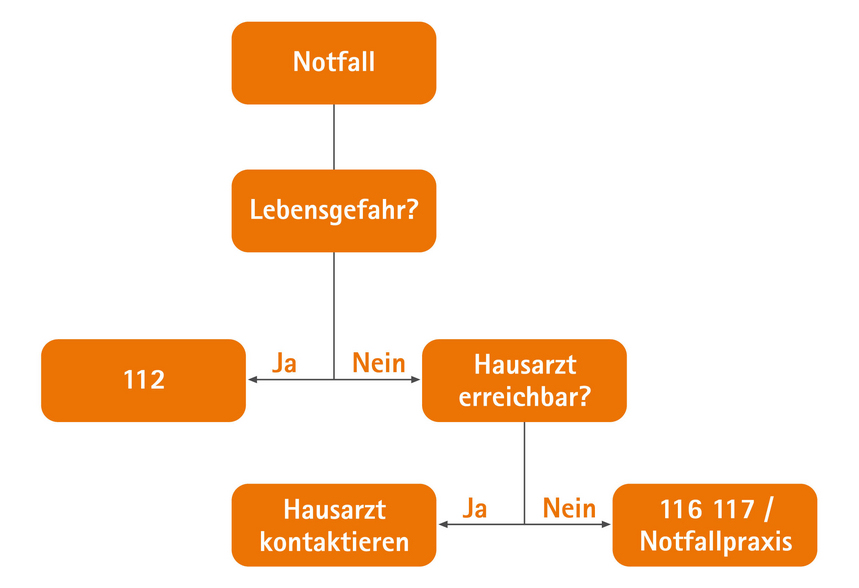 Grafik mit wichtigen Telefonnummern