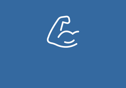Symbol Starker Arm