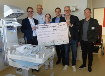 Teamfoto Spendenübergabe