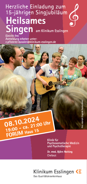 Informationsflyer Heilsames Singen