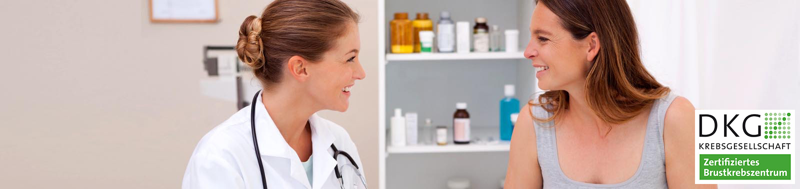 Ärztin und Patientin