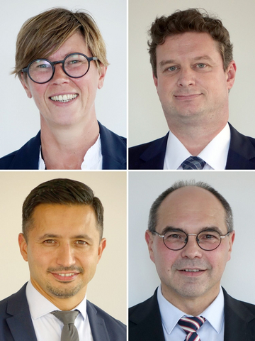 Portrait Silke Bortenlänger, Dr. Martin Arnold, Prof. Dr. Serdar Demirel, Dr. Rainer Sätzler 