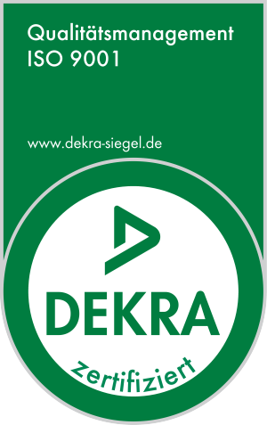 Zertifikat der DEKRA Qualitätsmanagement ISO 9001
